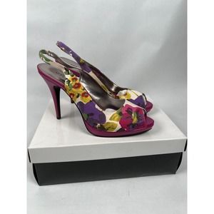 Alfani Floral Pink High Heel Sandals Size 11M New in Box